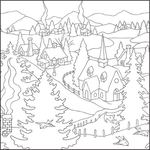 Winter Wonderland Free Coloring Sheets
 Winter Wonderland Coloring Pages to Pin on