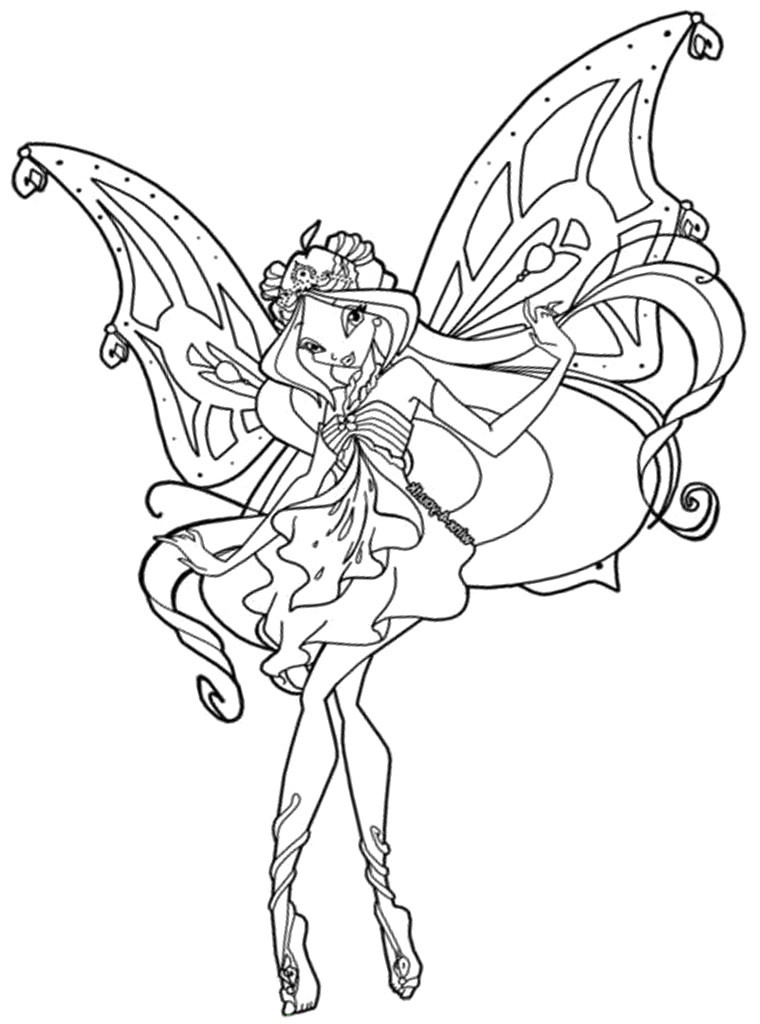 Winx Coloring Pages For Kids
 Winx Club Coloring Pages