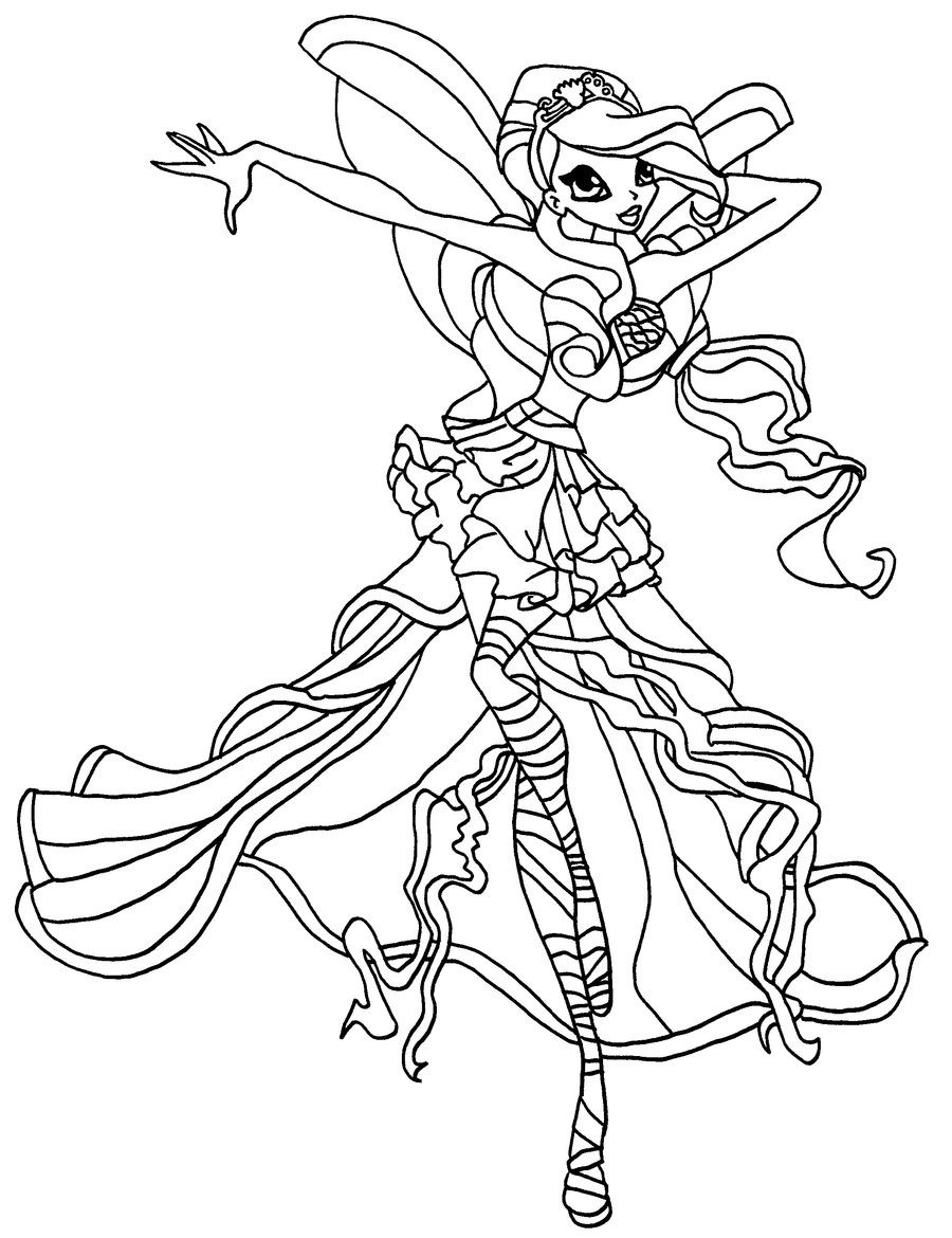 Winx Coloring Pages For Kids
 Winx Club Coloring Pages