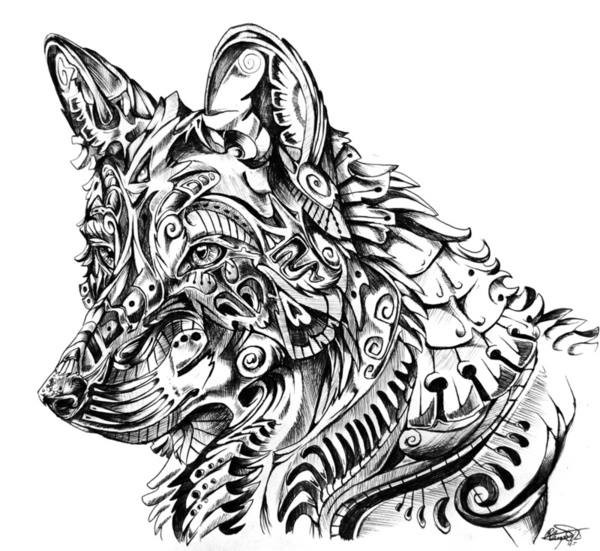 Wolf Coloring Pages For Adults
 Adult Coloring Pages Wolves – Color Bros