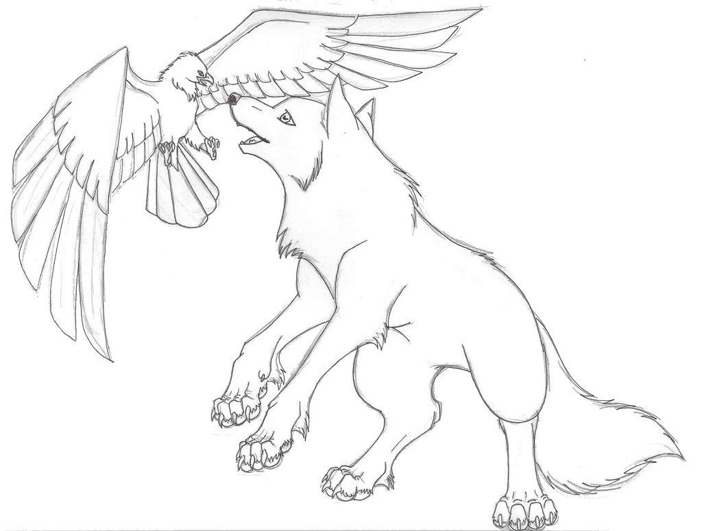 Wolf Coloring Pages For Teens
 Anime Wolf Pack Coloring Pages Coloring Home