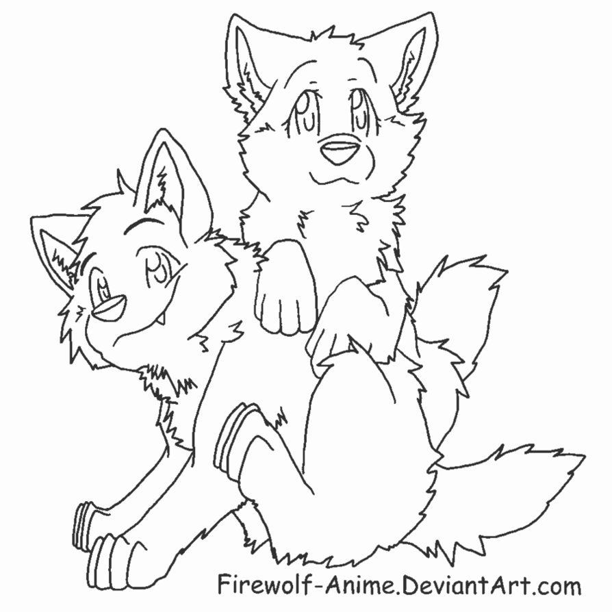 Wolf Coloring Pages For Teens
 Coloring Pages Anime Wolves Coloring Home
