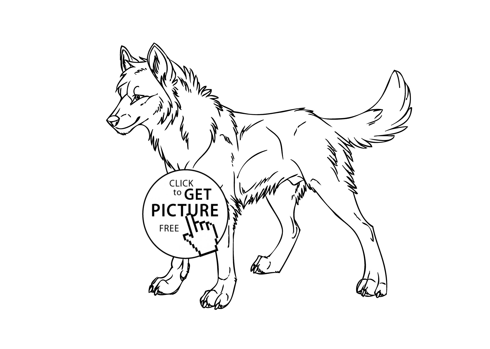 Wolf Coloring Pages
 Wolf wild animals coloring pages for kids printable free