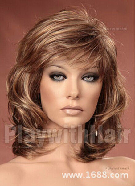 Women'S Long Hairstyles
 Fashion wig New Charm women s Medium Long Brown Blonde