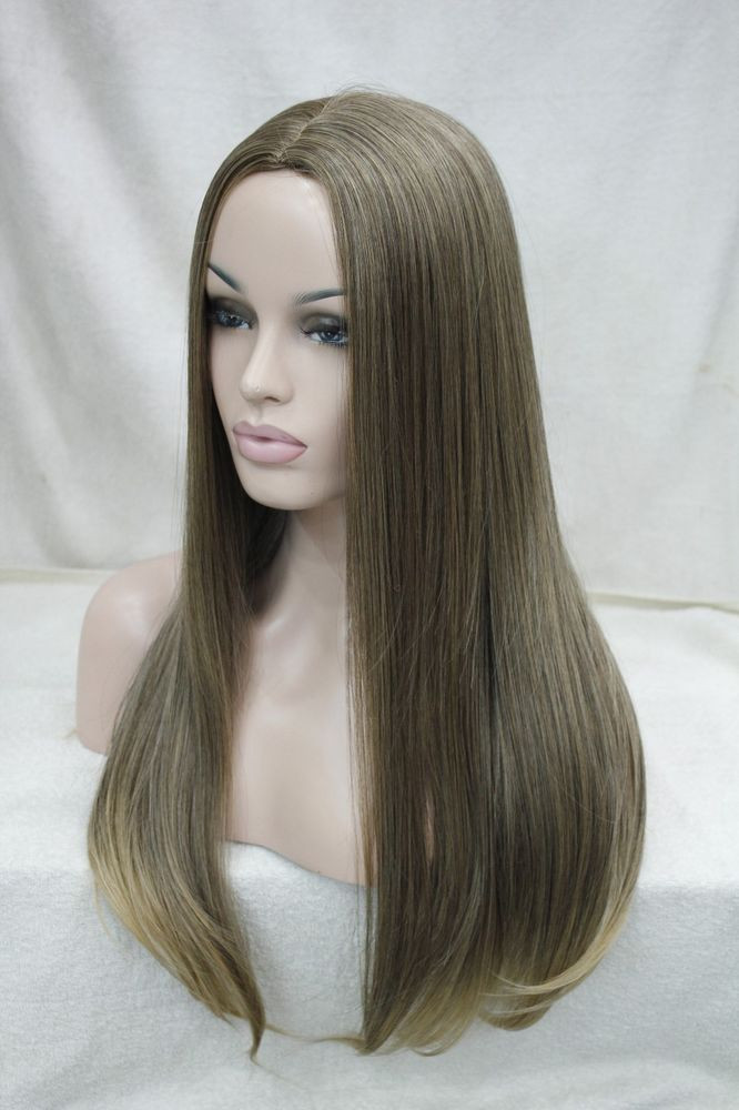 Women'S Long Hairstyles
 brown mix no bangs center skin part long straight