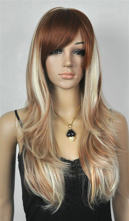 Women'S Long Hairstyles
 Hot Sell Fashion Long Brown Mix Blonde Straight Women s