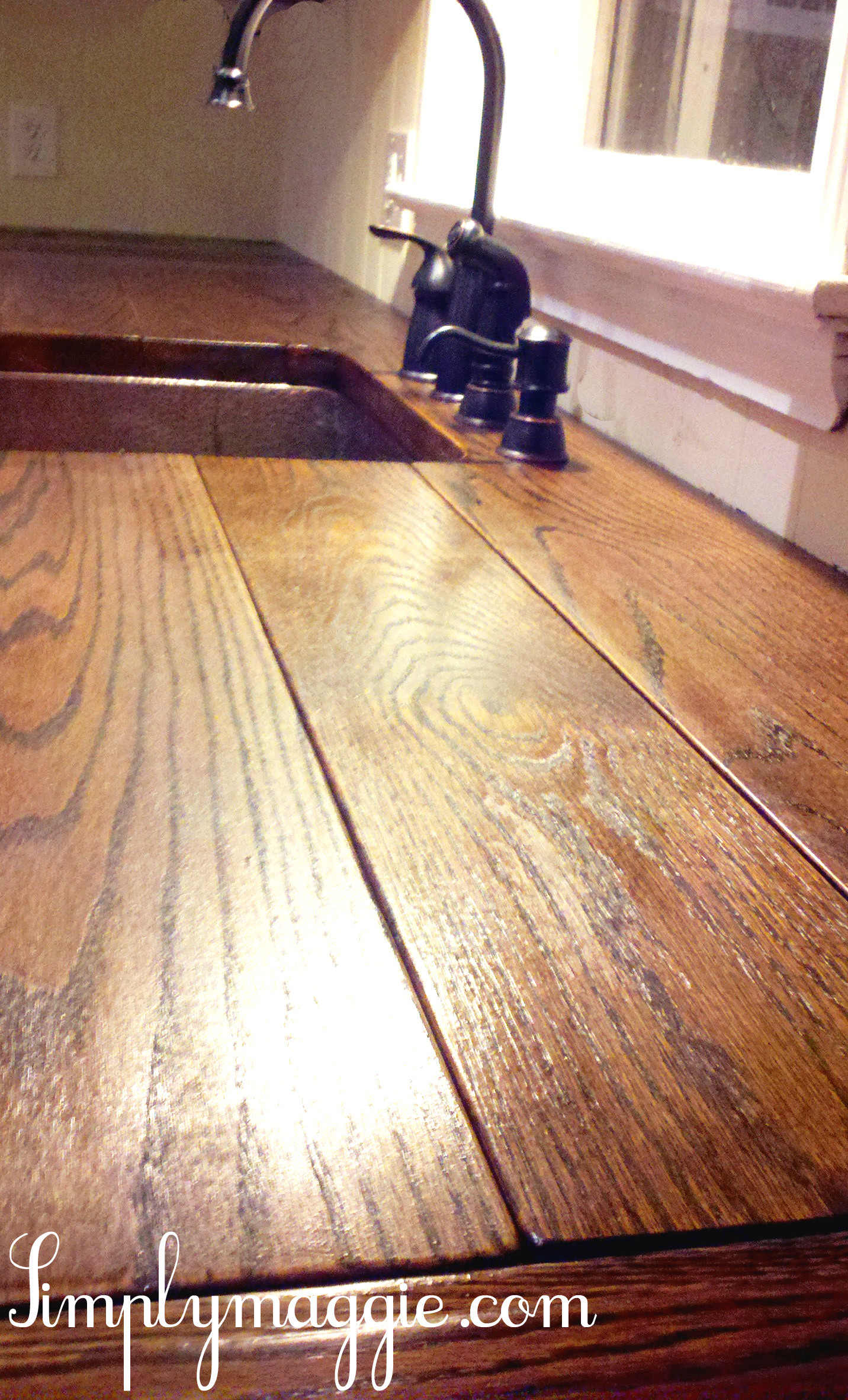 Wood Countertops DIY
 DIY Wide Plank Butcher Block Counter Tops