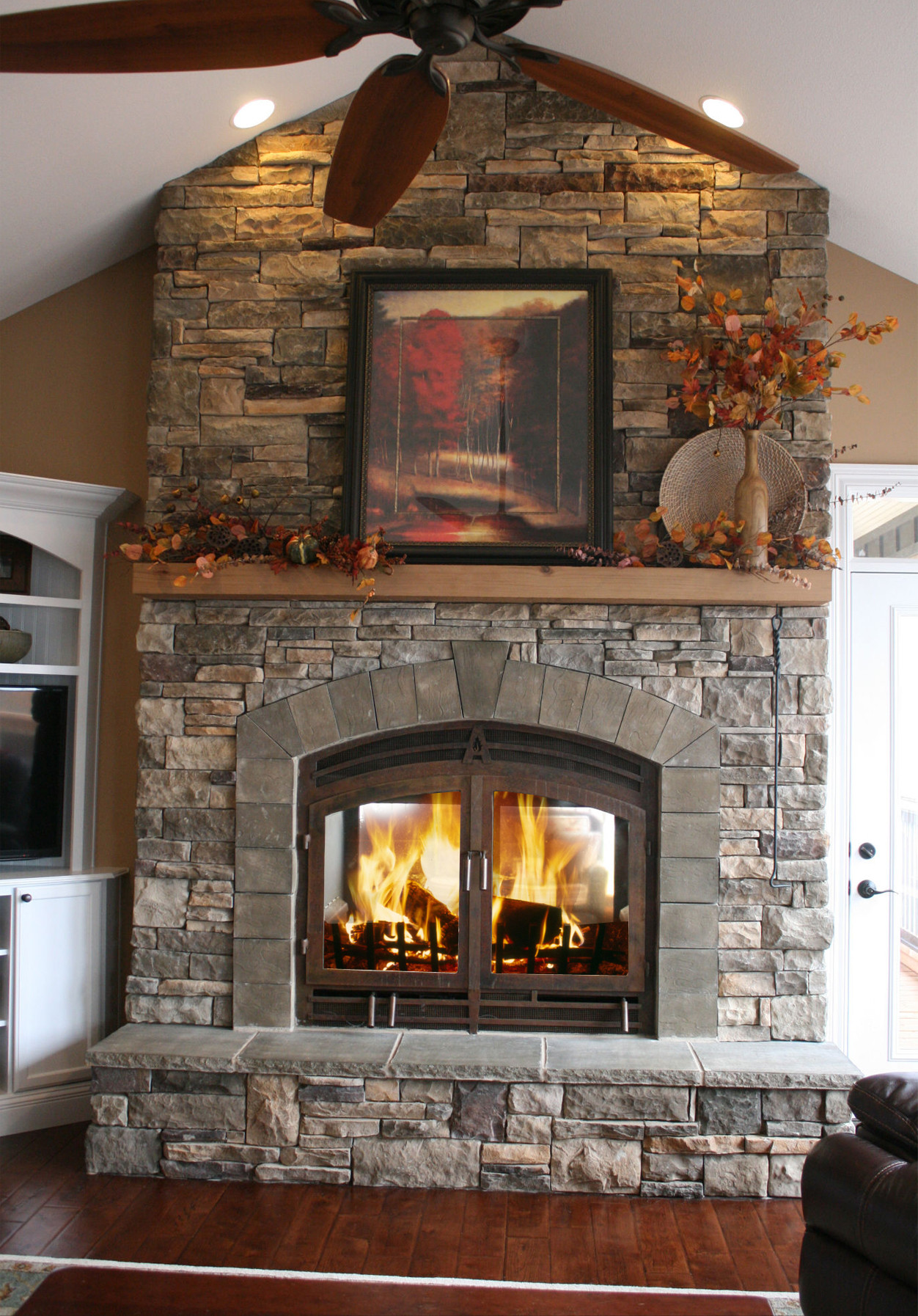 Best ideas about Wood For Fireplace
. Save or Pin Indoor Outdoor Wood Fireplace Now.