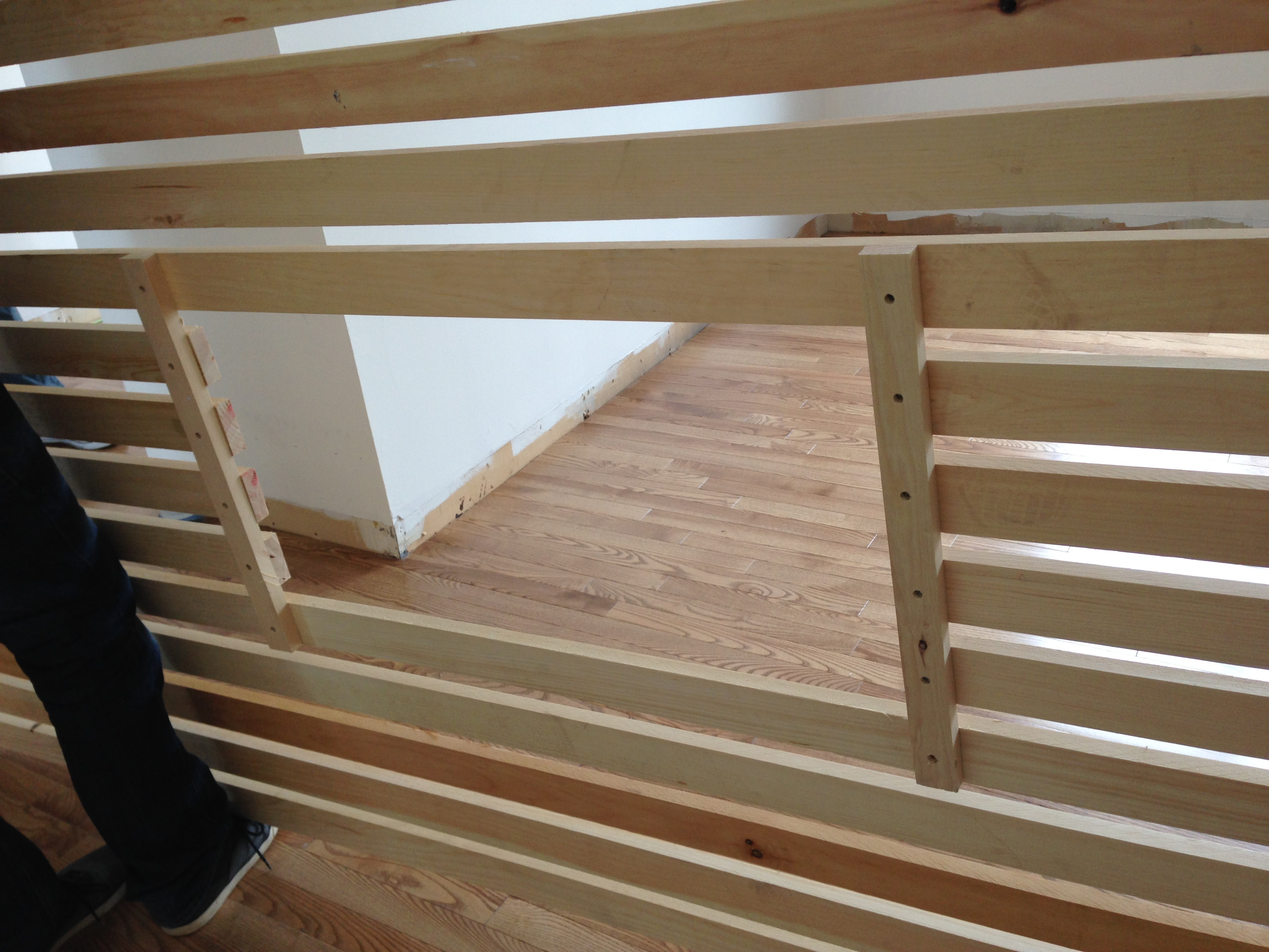 Wood Slat Wall DIY
 wood slat wall