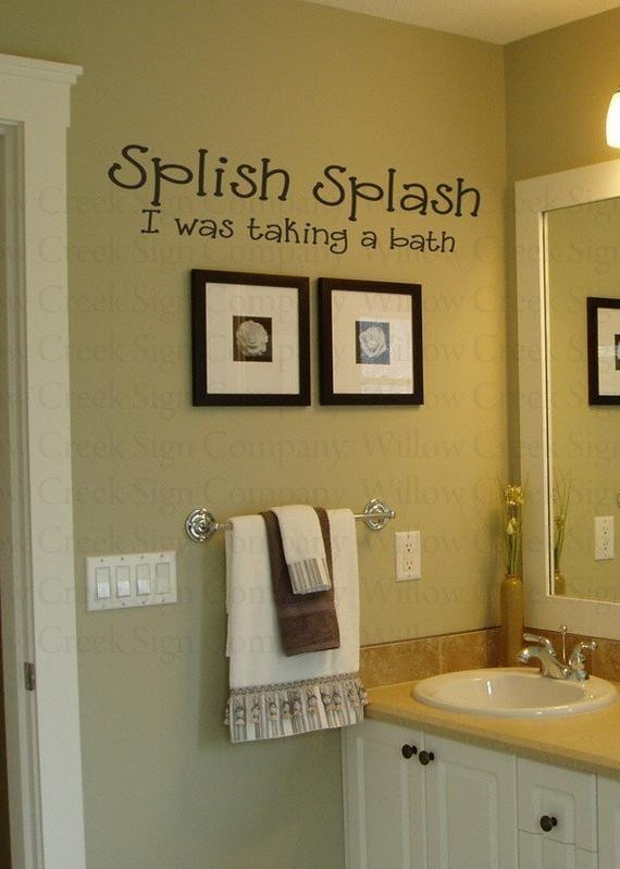 Best ideas about Words On Bathroom Walls
. Save or Pin Splish Splash Vinyl Wall Lettering Words by willowcreeksigns Now.
