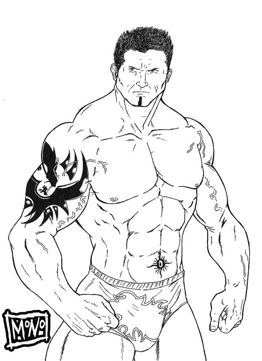 Wrestling Coloring Pages
 Get This Printable wwe coloring pages batista