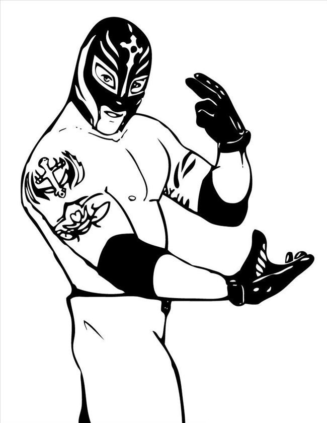 Wrestling Coloring Pages
 Free Printable WWE Coloring Pages For Kids