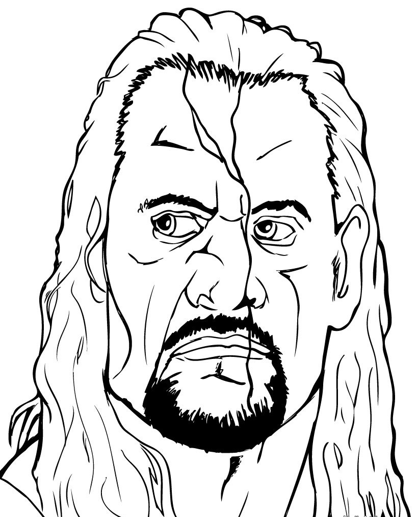 Wrestling Coloring Pages
 Free Printable WWE Coloring Pages For Kids