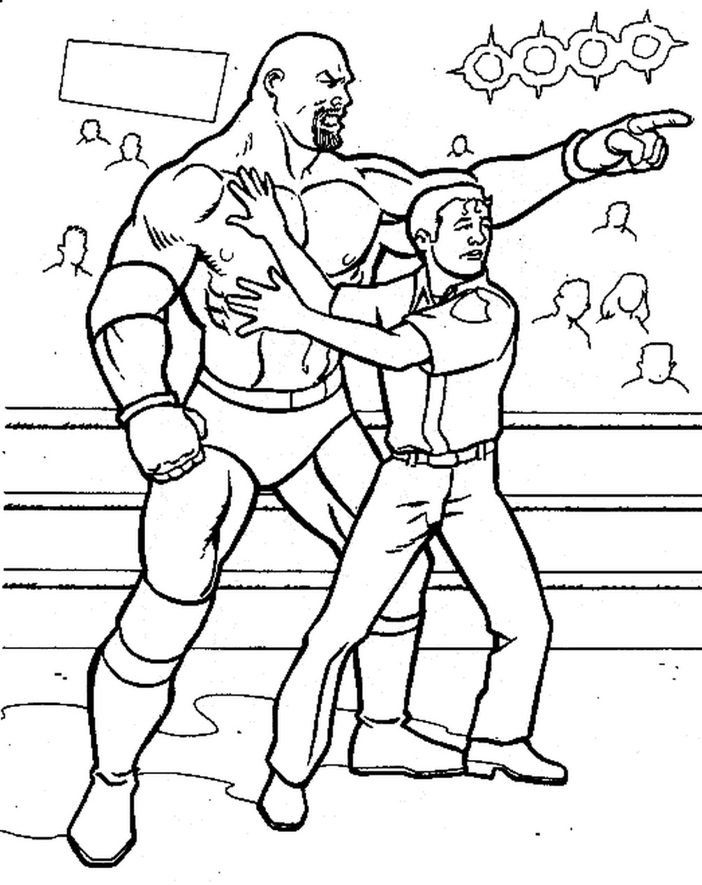 Wrestling Coloring Pages
 Get This Printable wwe coloring pages goldberg