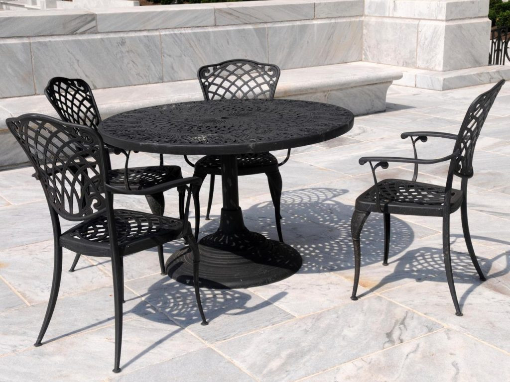 Best ideas about Wrought Iron Patio Furniture
. Save or Pin Wrought Iron Patio Set Table Chair Furniture for Garden Now.