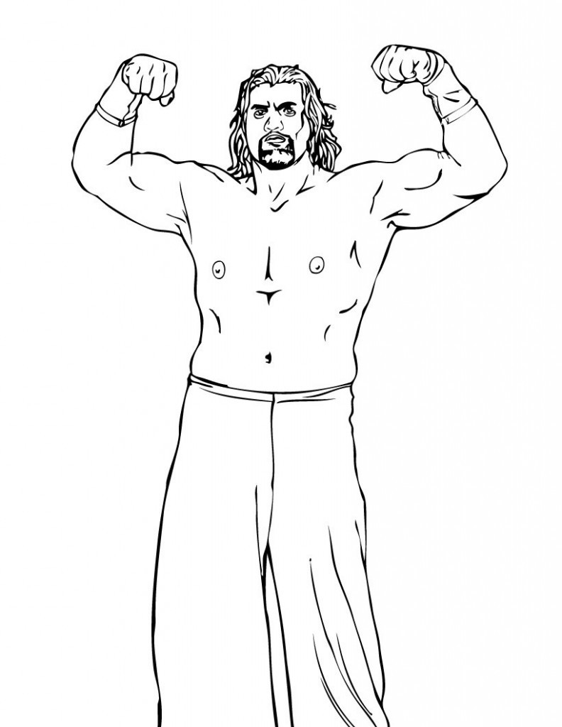 Wwe Coloring Books
 Free Printable WWE Coloring Pages For Kids