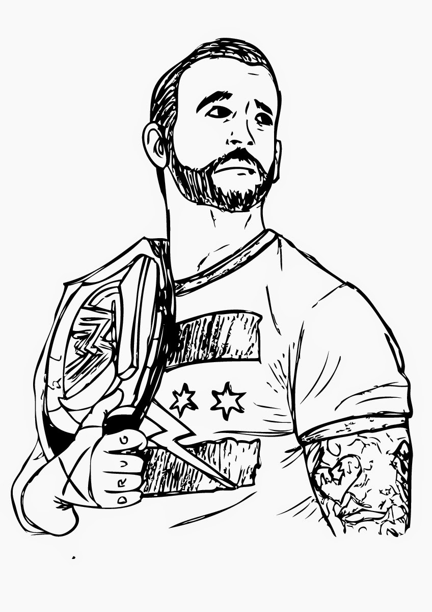 Wwe Coloring Books
 Wwe Dean Ambrose Coloring Page Free Printable Coloring