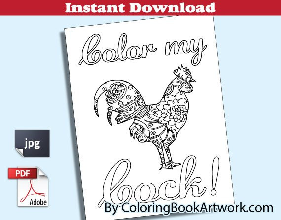 X Rated Adult Coloring Books
 Color My Cock Page X Rated Adult Coloring by