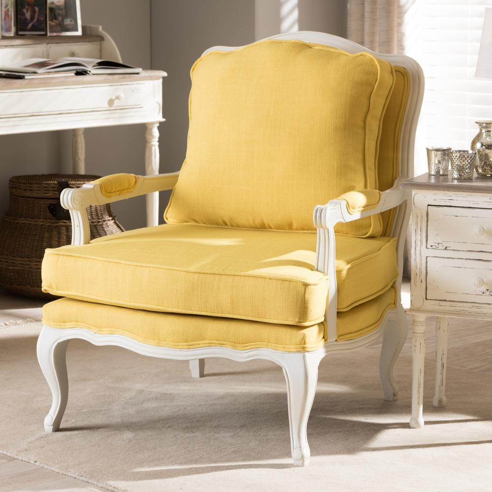 Best ideas about Yellow Accent Chair
. Save or Pin Baxton Studio Antoinette Yellow Fabric Upholstered Accent Now.