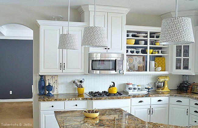 Best ideas about Yellow And Gray Kitchen Decor
. Save or Pin Create Kitchen Open Shelves Now.