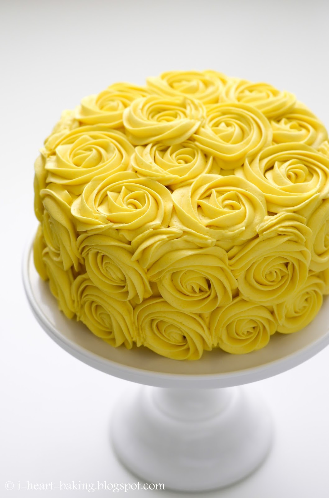 Yellow Birthday Cake
 i heart baking yellow roses birthday cake