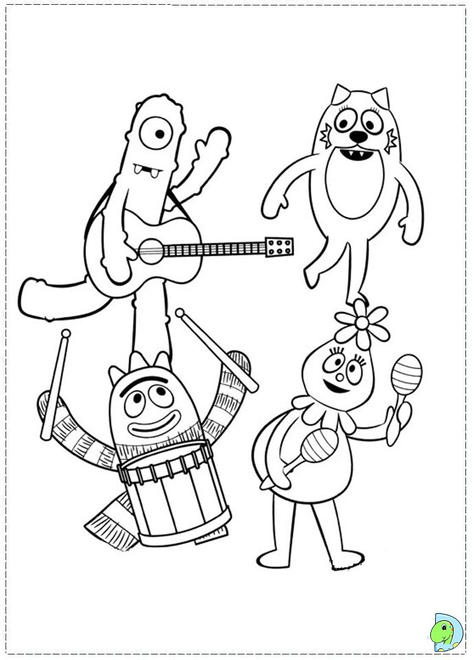Yo Gabba Gabba Coloring Pages
 Gabba Free Coloring Pages