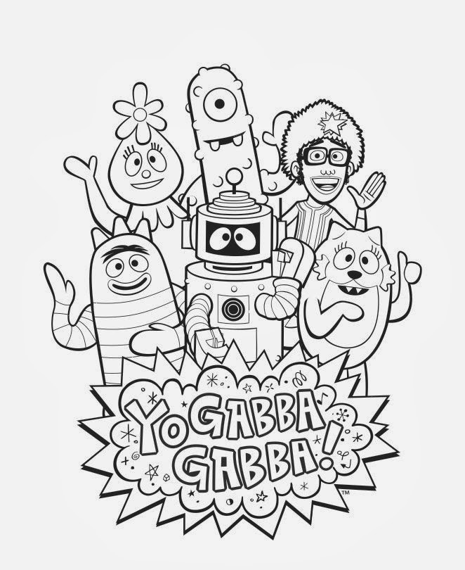 Yo Gabba Gabba Coloring Pages
 Inspired by Savannah Enter My Yo Gabba Gabba Coloring
