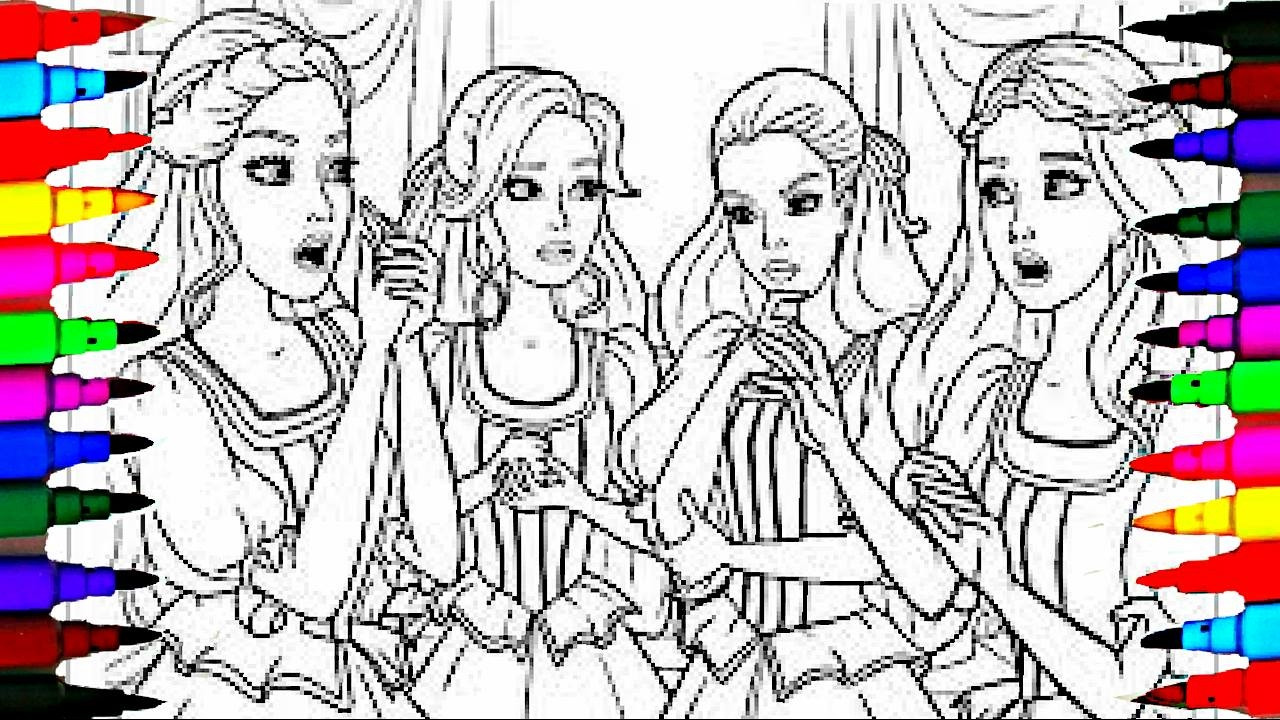 You Jtube Free Coloring Books For Toddlers
 Coloring Pages BARBIE and her Friends Coloring Book Videos