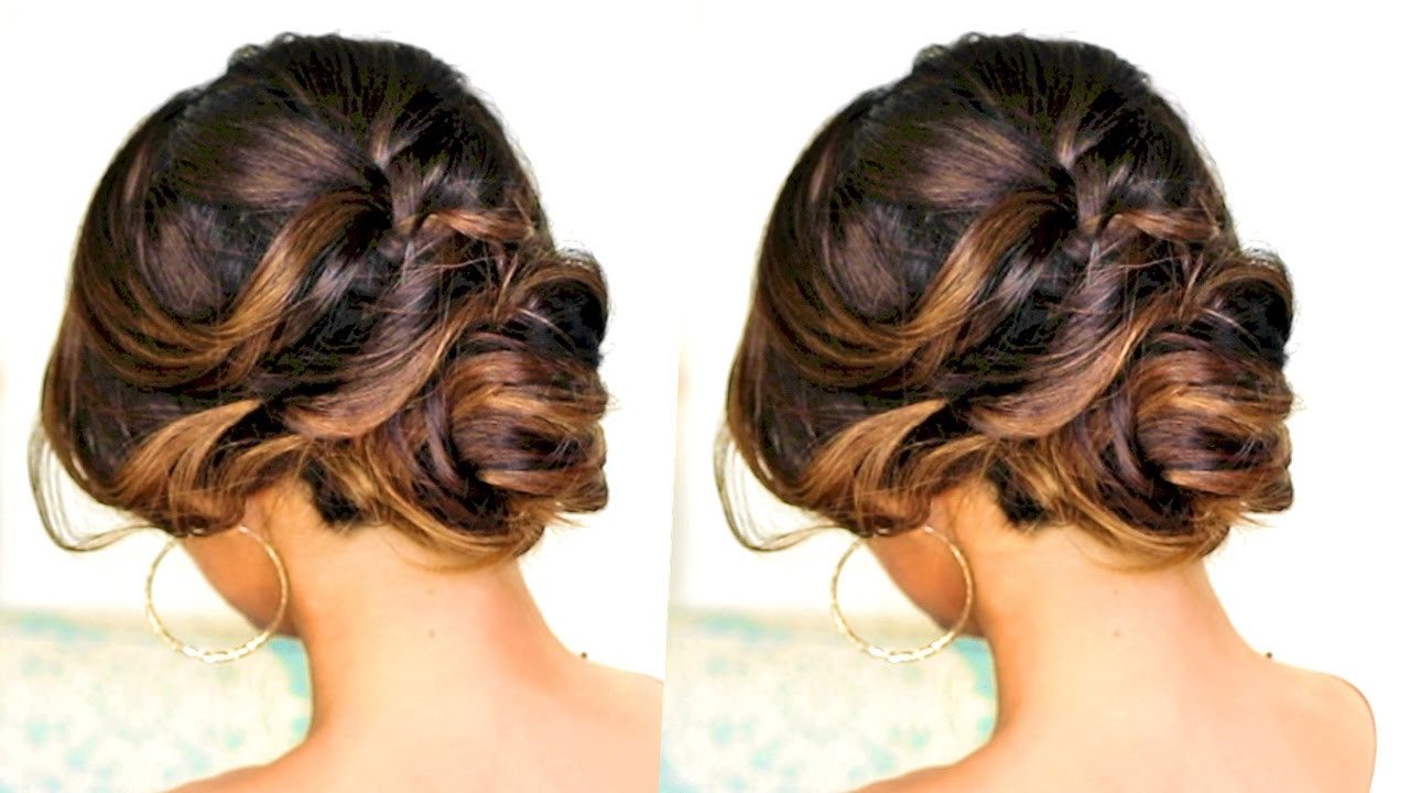 Youtube Updo Hairstyles
 ROMANTIC UPDO Hairstyle