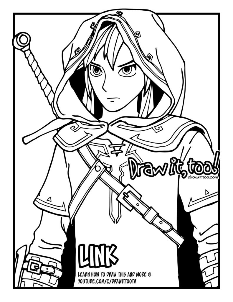 Zelda Breath Of The Wild Coloring Pages
 Link The Legend of Zelda Breath of the Wild Tutorial