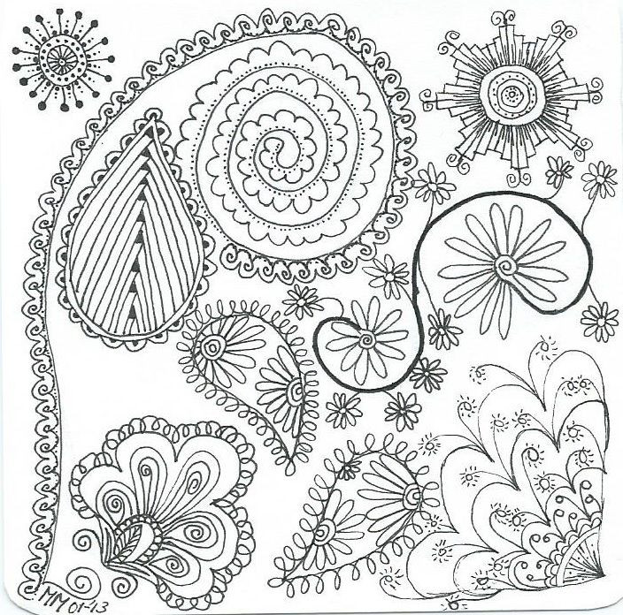 Zendoodle Coloring Book
 50 Zendoodle Coloring Pages Abstract Zendoodle Botanical