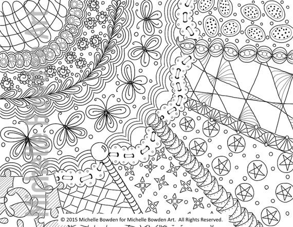Zendoodle Coloring Book
 Items similar to Coloring Page Printable Sunrays