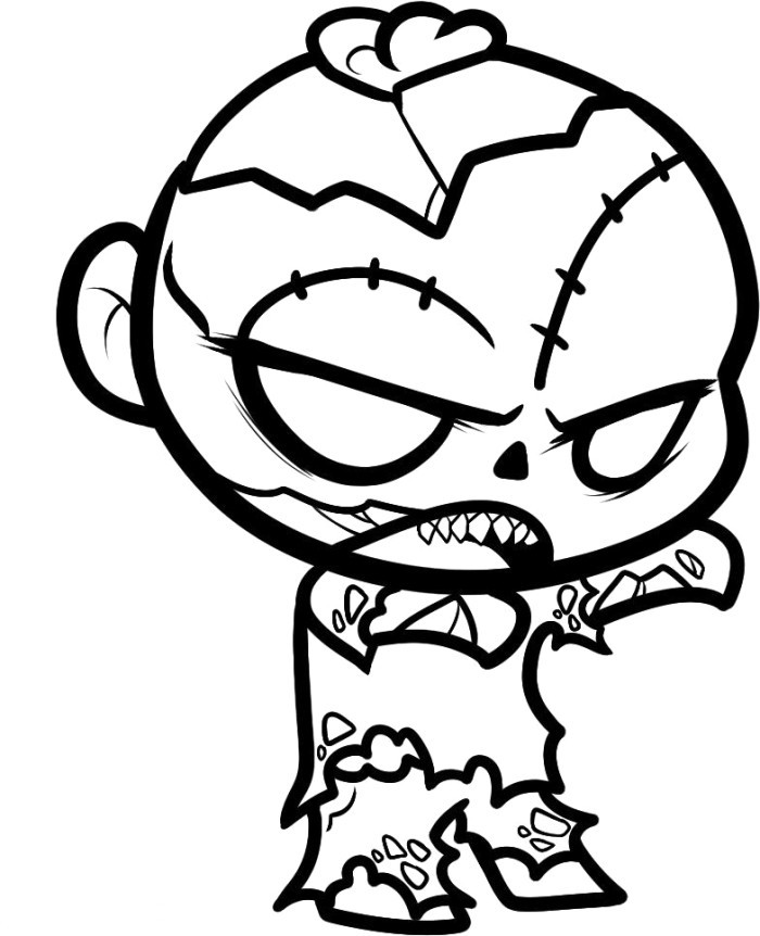 Zombie Coloring Pages For Kids
 Zombie Coloring Pages