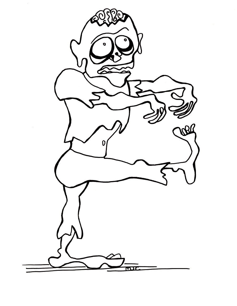 Zombie Coloring Pages For Kids
 Free Printable Zombies Coloring Pages For Kids