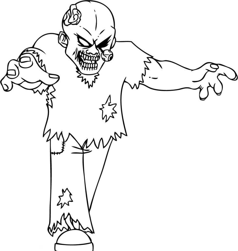 Zombie Coloring Pages For Kids
 Free Printable Zombies Coloring Pages For Kids