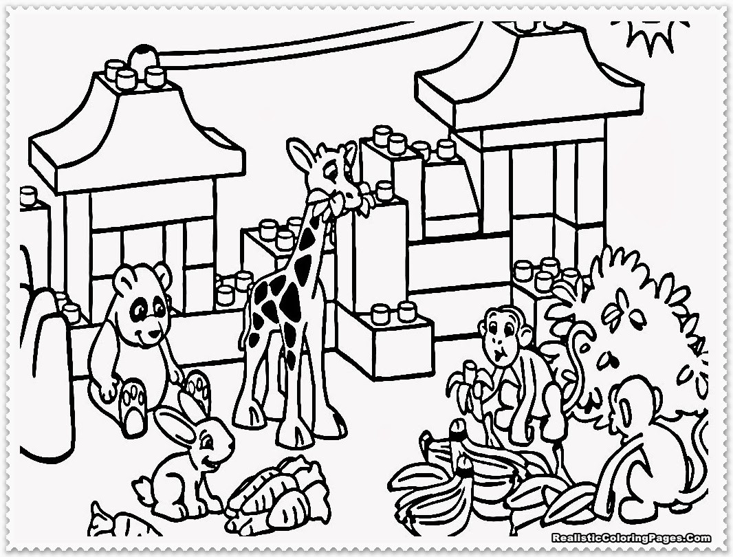 Zoo Coloring Sheets For Kids
 Zoo Animal Coloring Pages
