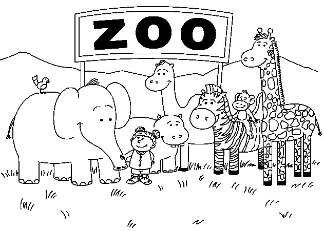 Zoo Coloring Sheets For Kids
 Animal Coloring For Kids