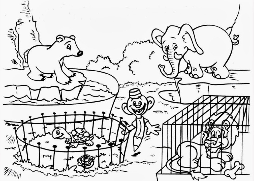 Zoo Coloring Sheets For Kids
 14 zoo coloring pages zoo animals printable pictures