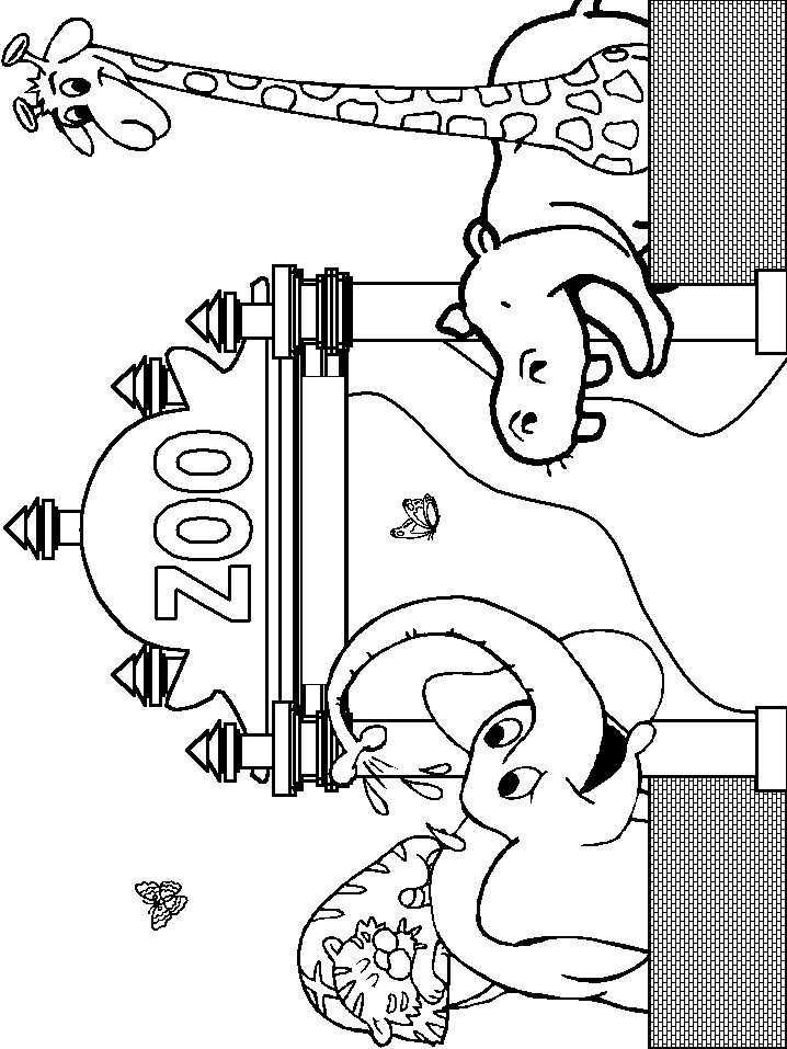 Zoo Coloring Sheets For Kids
 Zoo Coloring Pages 10
