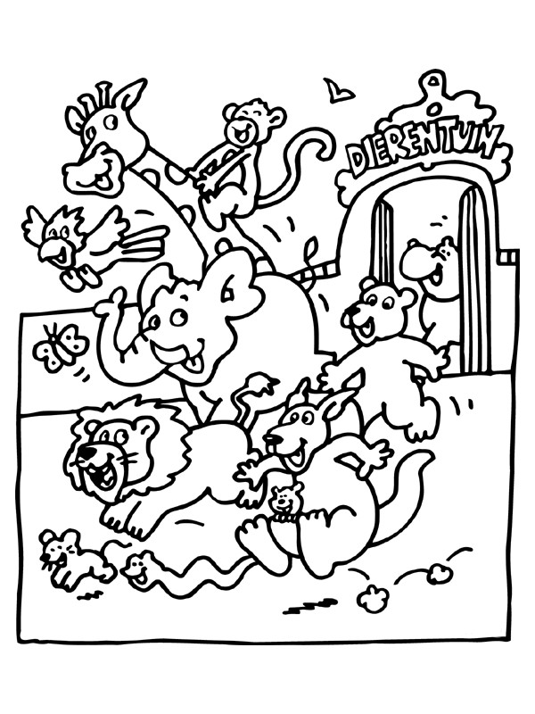 Zoo Coloring Sheets For Kids
 Free Printable Zoo Coloring Pages For Kids