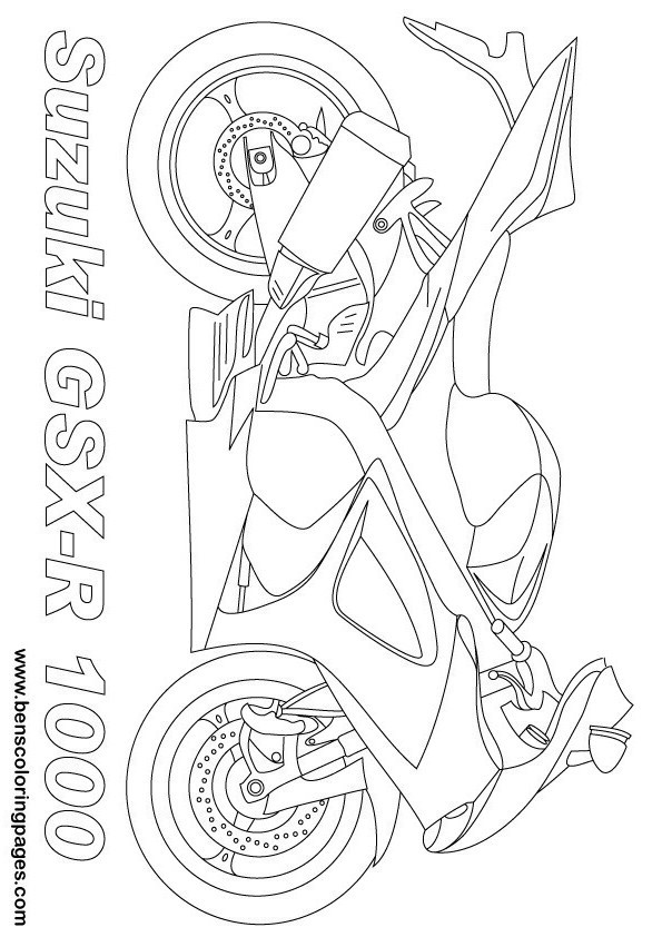 Best ideas about 1000 Free Printable Coloring Sheets
. Save or Pin Suzuki gsxr 1000 coloring page Now.