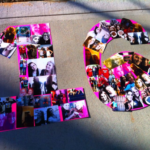 Best ideas about 16 Birthday Gift Ideas Girls
. Save or Pin we could make this with the pics th girls take then Now.