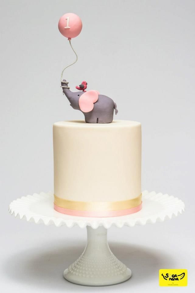 Best ideas about 1st Birthday Cake Topper
. Save or Pin Baby elephant first birthday cake Now.