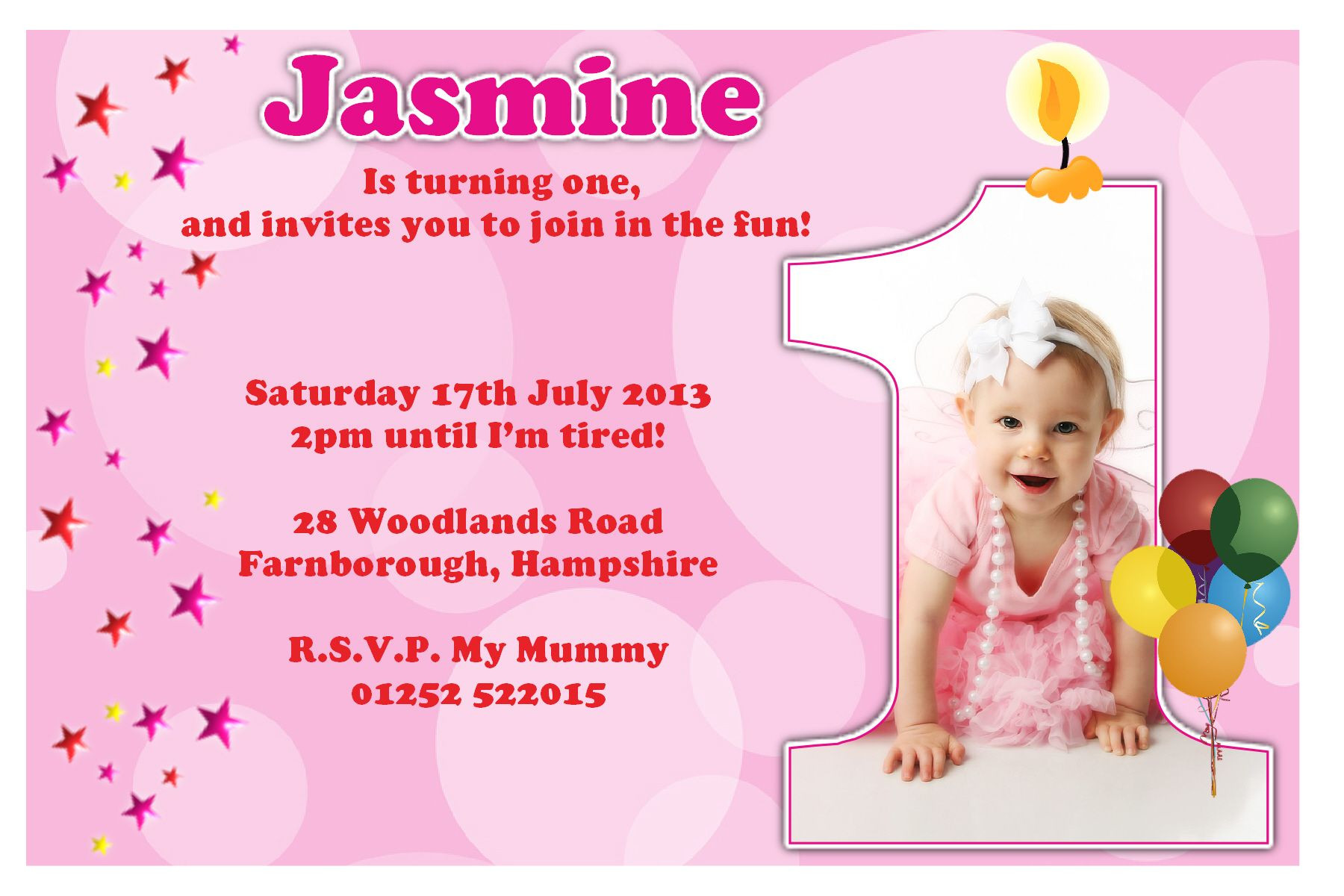 Best ideas about 1st Birthday Party Invitations
. Save or Pin 1st Birthday Invitations Girl Free Template Baby Girl s Now.