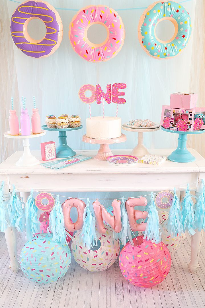 Best ideas about 1st Birthday Party Supplies Girl
. Save or Pin Donut First Birthday Party Now.