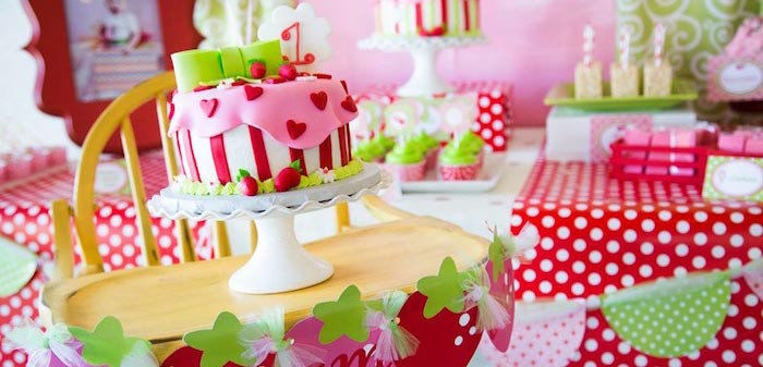 Best ideas about 1st Birthday Party Supplies Girl
. Save or Pin Kara s Party Ideas Strawberry Shortcake Themed First Now.