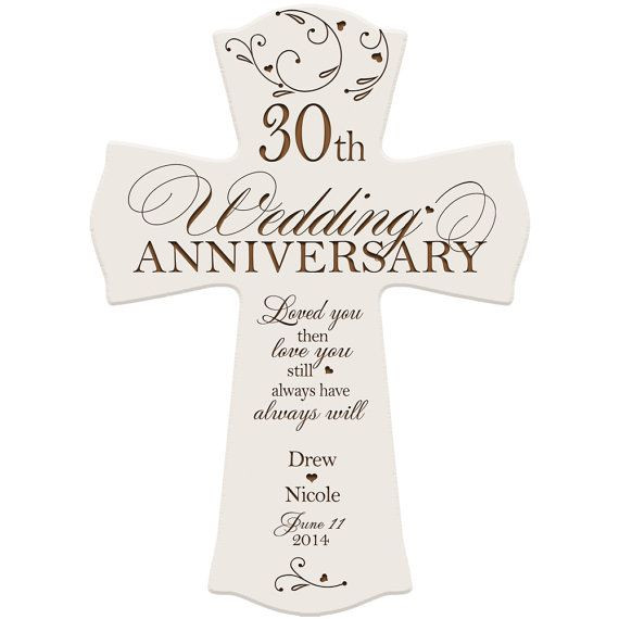 Best ideas about 30Th Anniversary Gift Ideas
. Save or Pin Personalized 30th anniversary t for by Now.