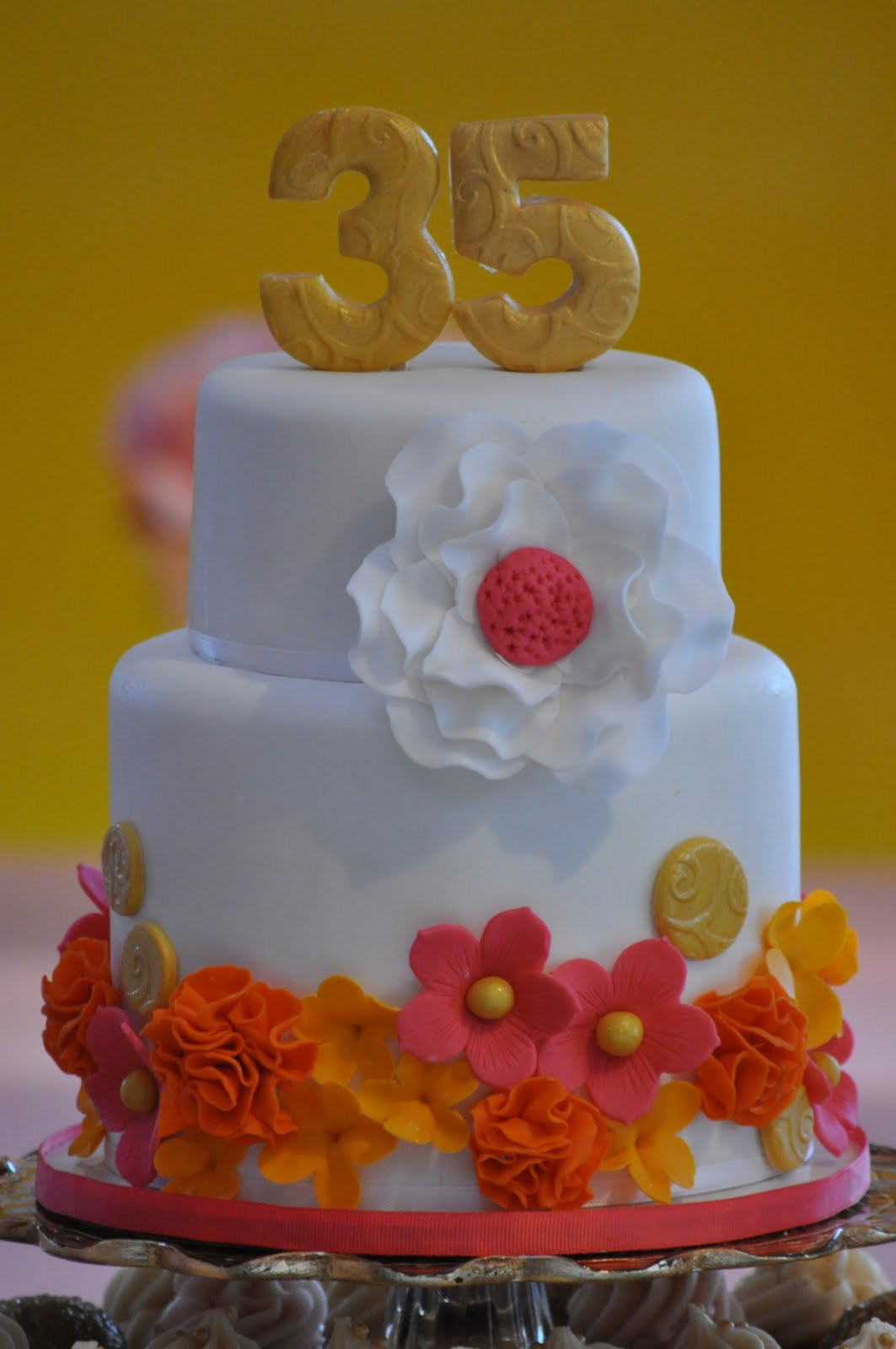 Best ideas about 35th Birthday Cake
. Save or Pin Sugar Flowers Now.