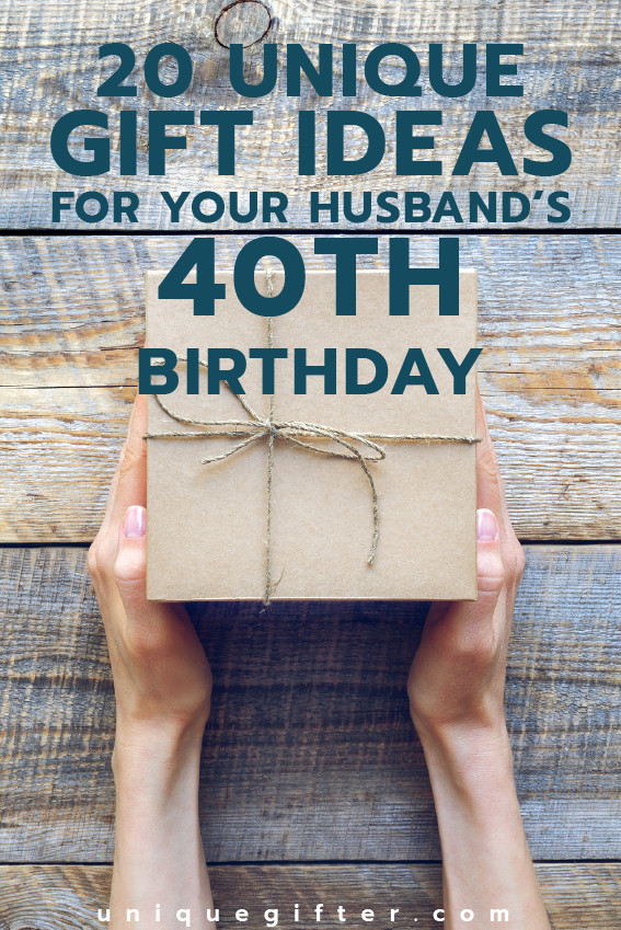 Best ideas about 40th Birthday Gifts Ideas For Him
. Save or Pin 20 Gift Ideas for your Husband s 40th Birthday Unique Gifter Now.