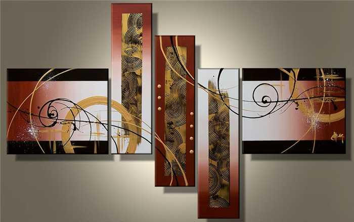 Best ideas about 5 Piece Wall Art
. Save or Pin 2018 Wall Art Hot Sale Handmade Group Oil Painting Now.